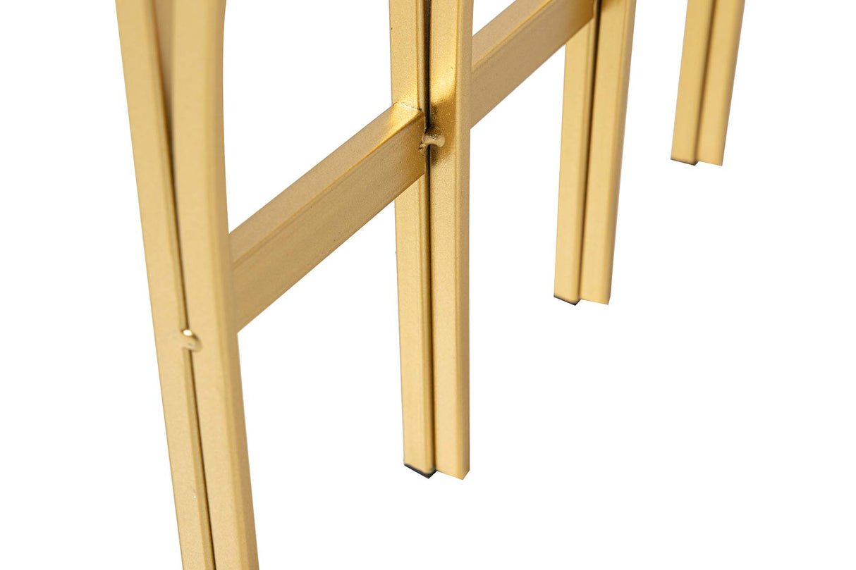 Console en métal en marbre vert 104x30x79 cm