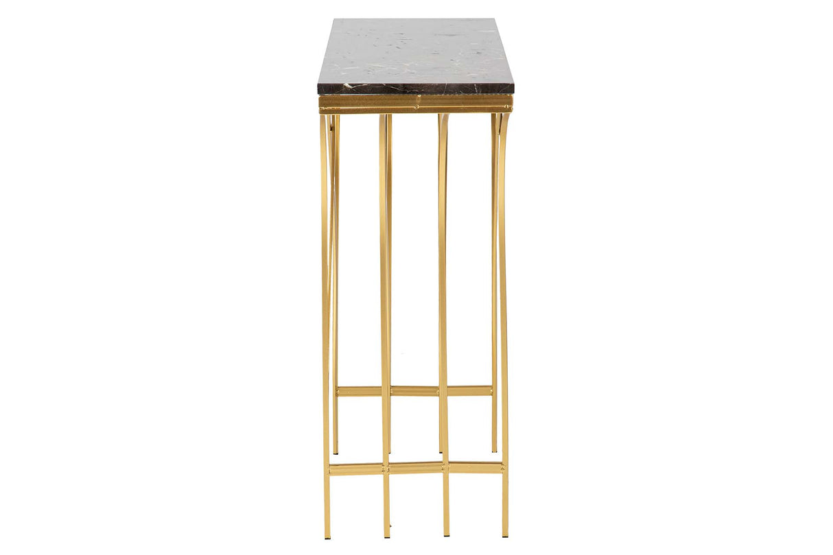 Console en métal Marmol noir 104x30x79 cm