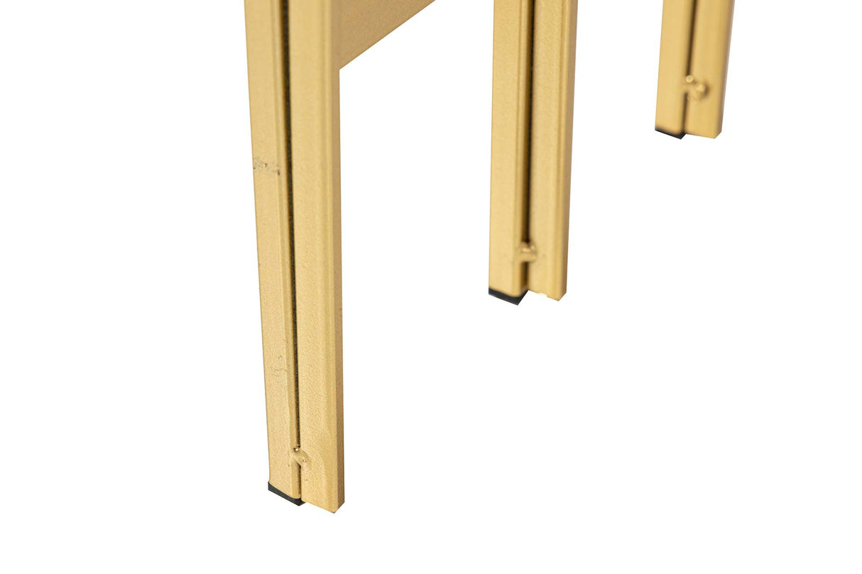 Console en métal Marmol noir 104x30x79 cm