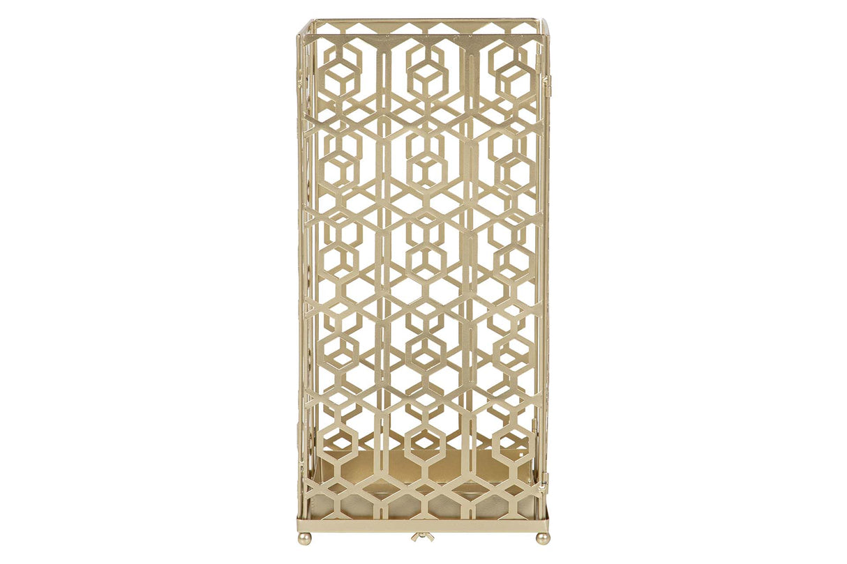 Metal Parager KD Champagne 25x25x49 cm
