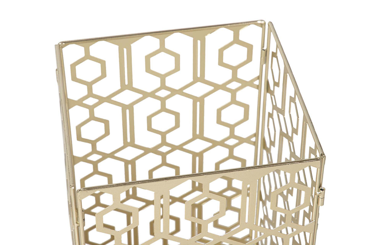 Metal Parager KD Champagne 25x25x49 cm