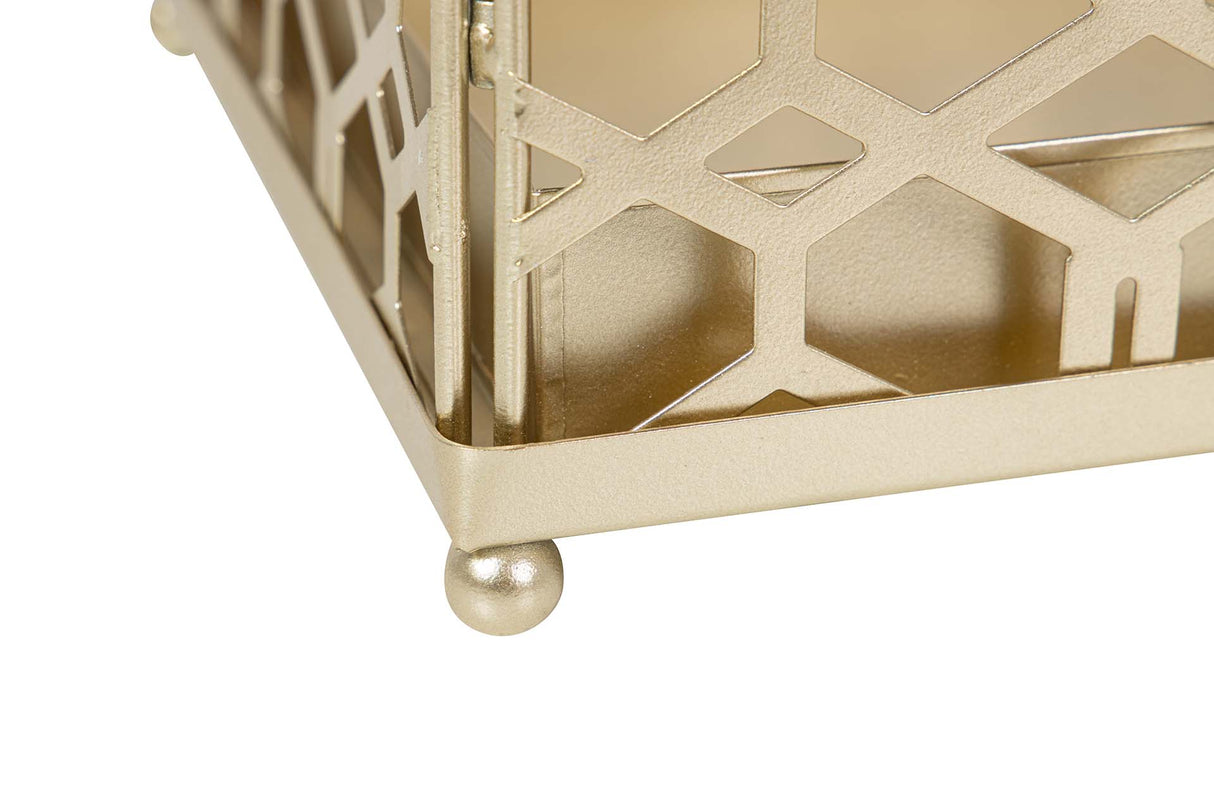 Metal Parager KD Champagne 25x25x49 cm