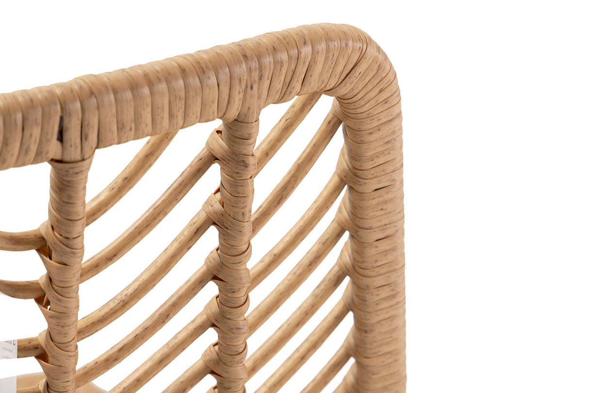 Black Natural Synthetic Ratan 46x60x83 cm