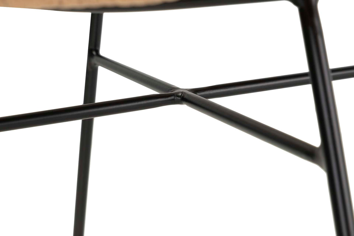 Black Natural Synthetic Ratan 46x60x83 cm