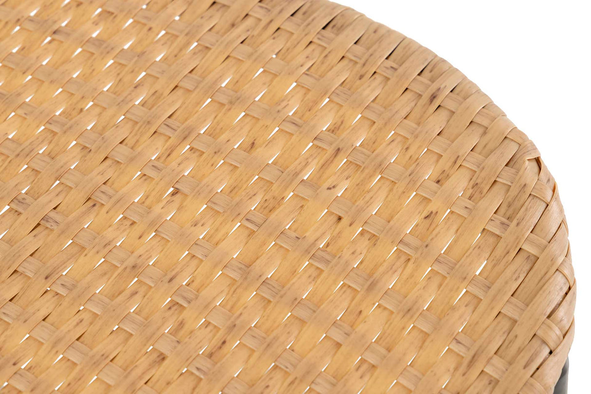 Sedia sintetica sintetica naturale nera 47x58x86 cm