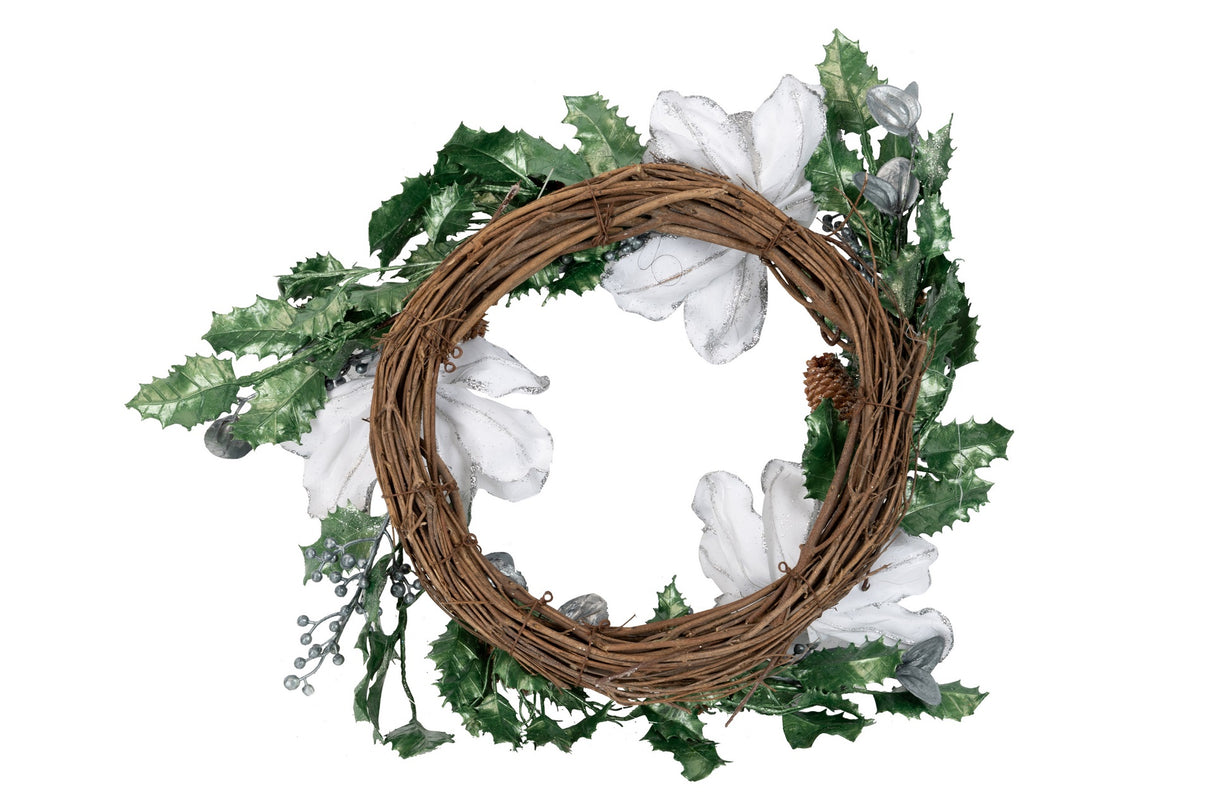 CORONA NAVIDAD FLOR FOAM DIÁMETRO 50 CM