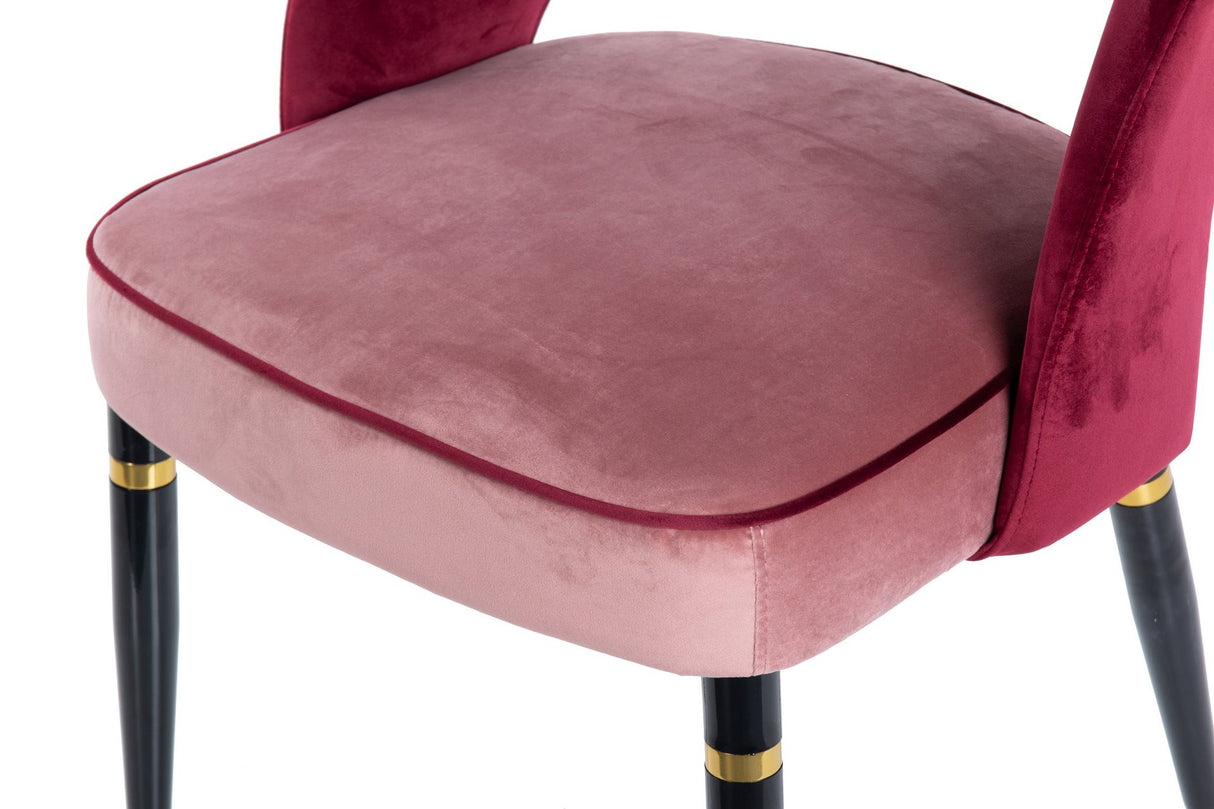 Velvet Granate Houston 56x58x83 cm chaise