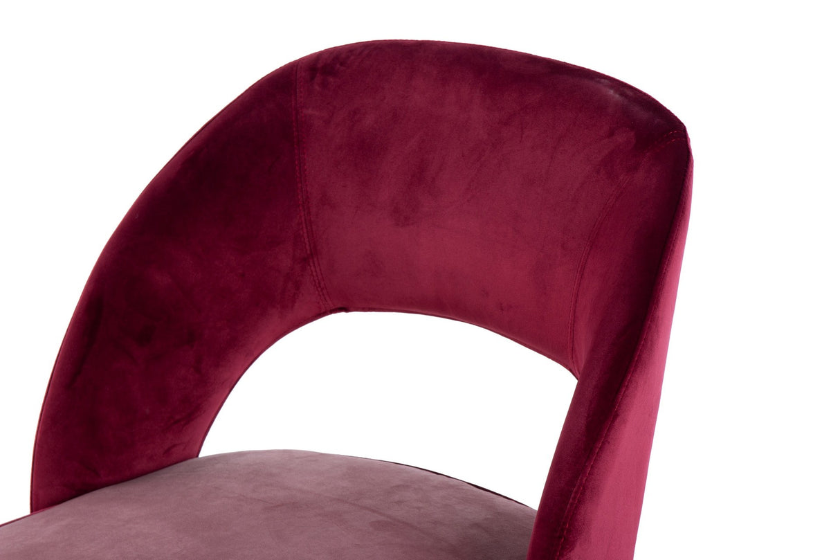 Velvet Granate Houston 56x58x83 cm chaise