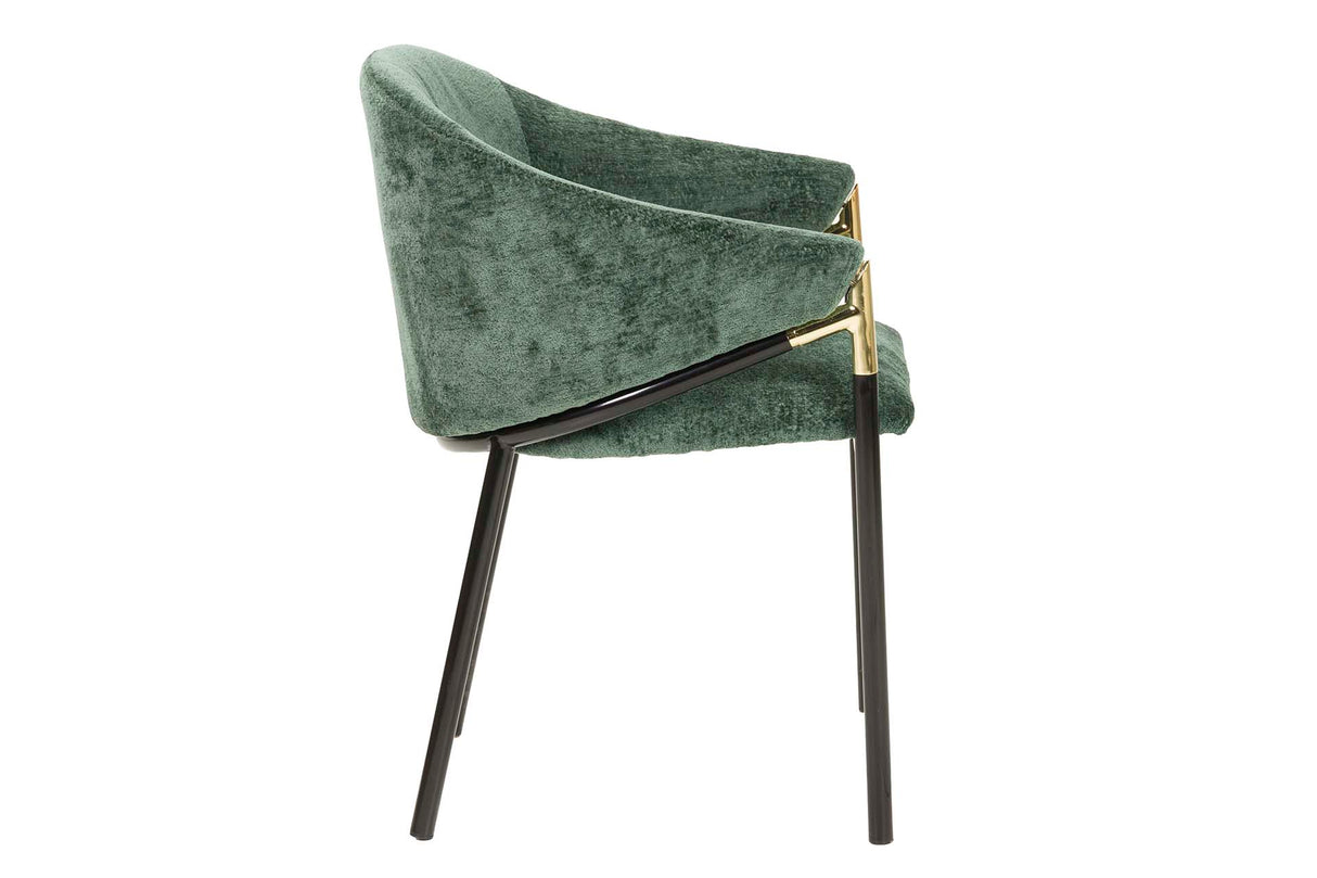 Cadeira têxtil preta de Atlanta 57x57x79 cm