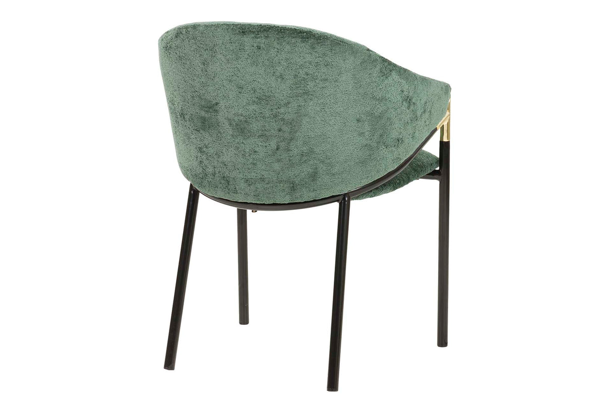 Cadeira têxtil preta de Atlanta 57x57x79 cm