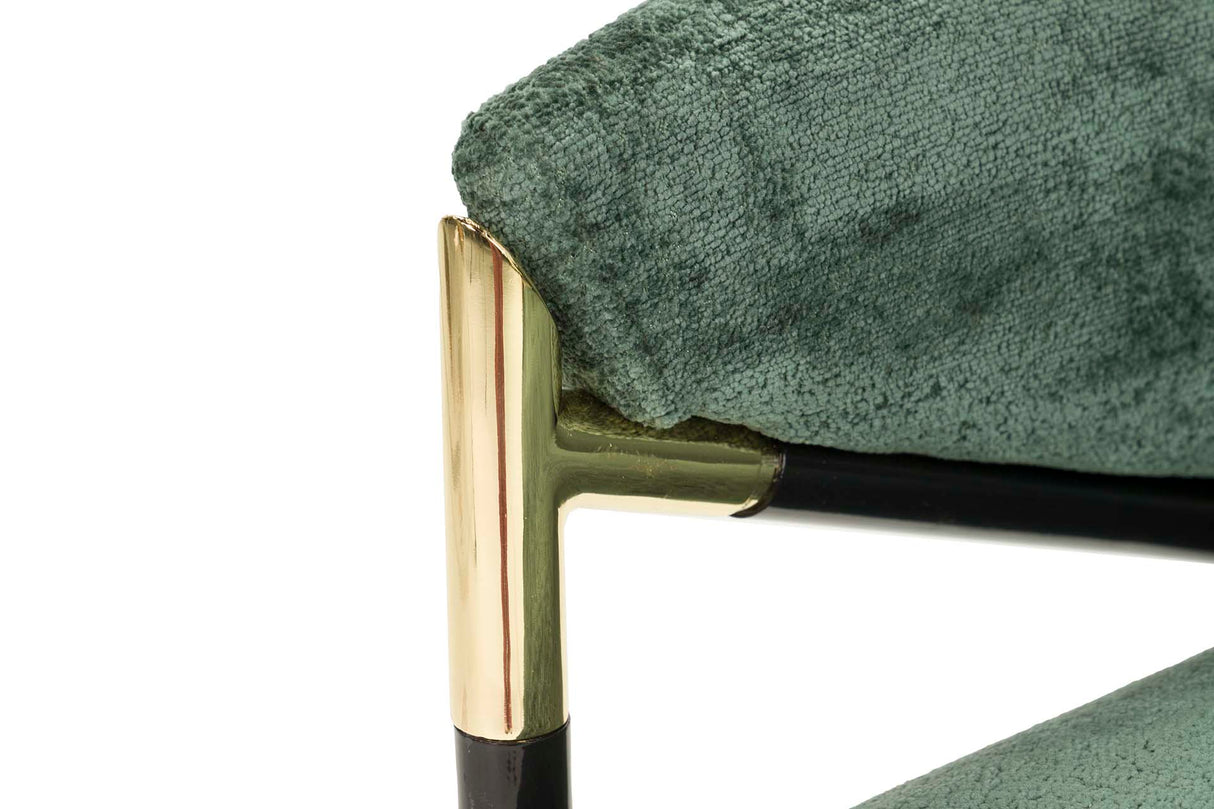 Cadeira têxtil preta de Atlanta 57x57x79 cm