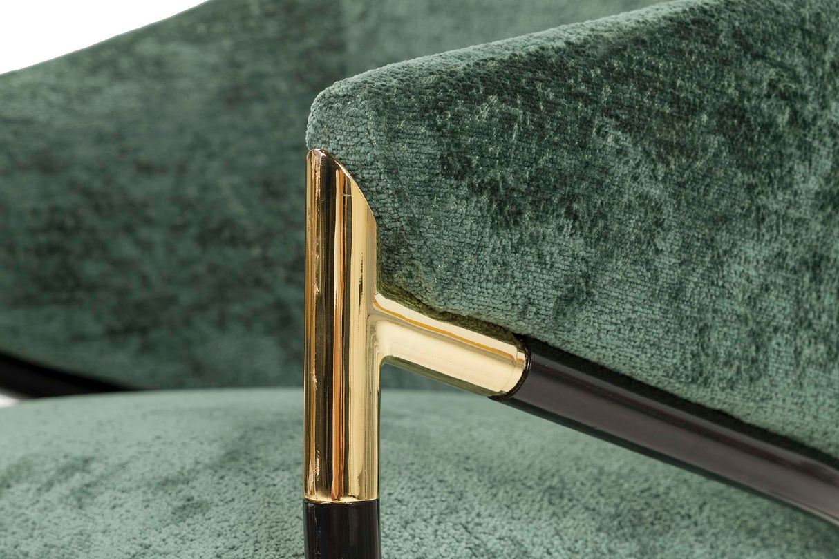 Cadeira têxtil preta de Atlanta 57x57x79 cm