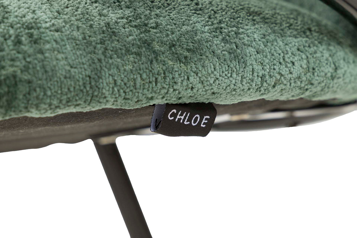 Cadeira têxtil preta de Atlanta 57x57x79 cm