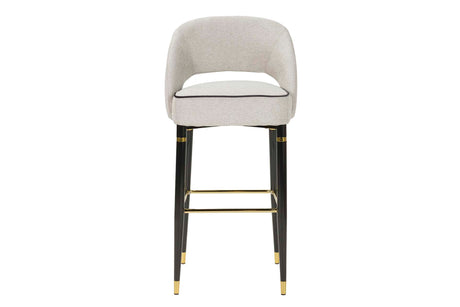 Tabouret textile gris de Houston 51x53x102 cm