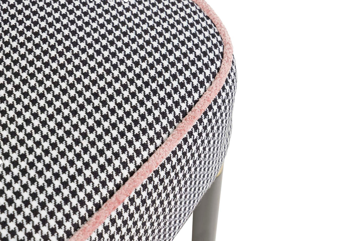 Houston Granrate Velvet Stool 51x53x102 cm