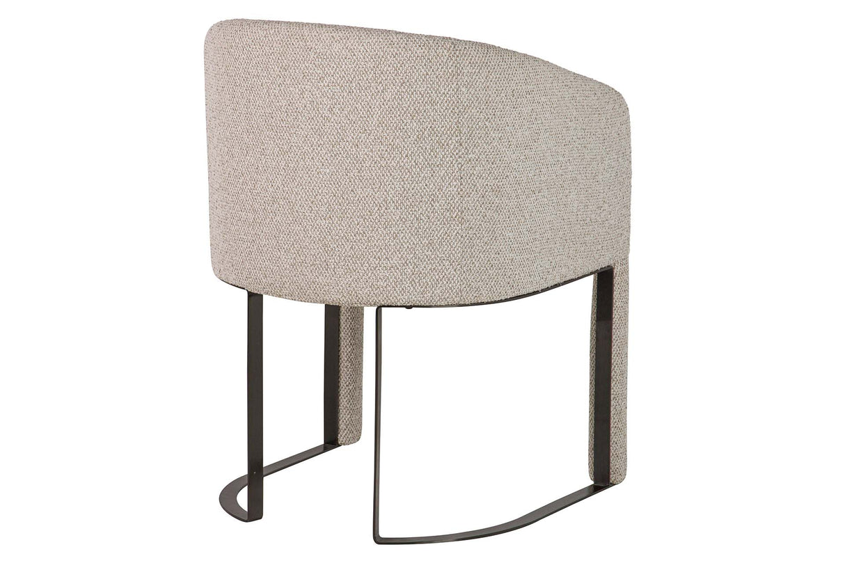 BUTACA CHENILLA METAL DORADO TACOMA 60x59x83 CM