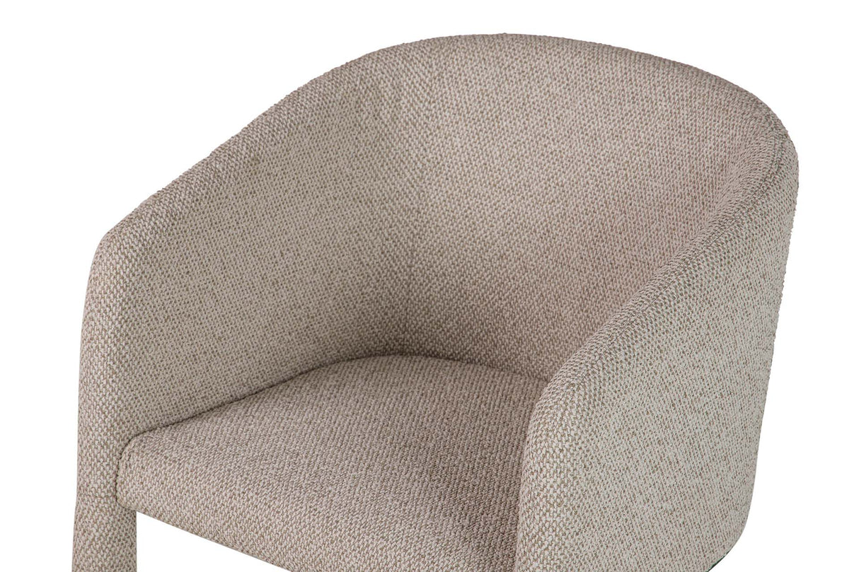 BUTACA CHENILLA METAL DORADO TACOMA 60x59x83 CM