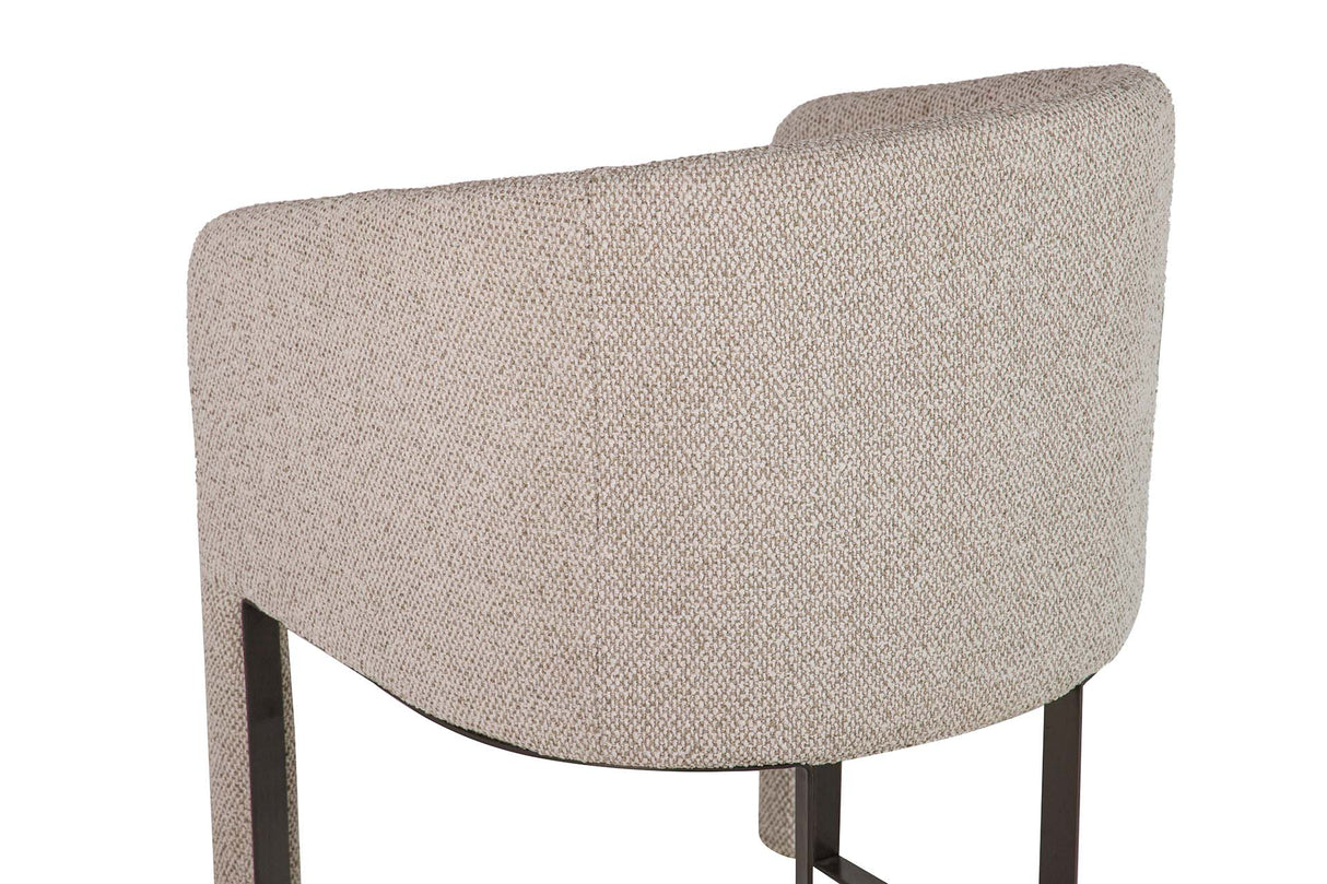 BUTACA CHENILLA METAL DORADO TACOMA 60x59x83 CM