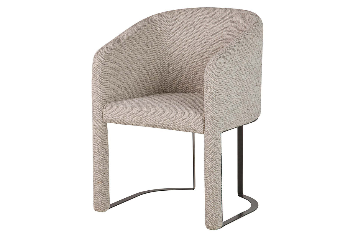 BUTACA CHENILLA METAL DORADO TACOMA 60x59x83 CM