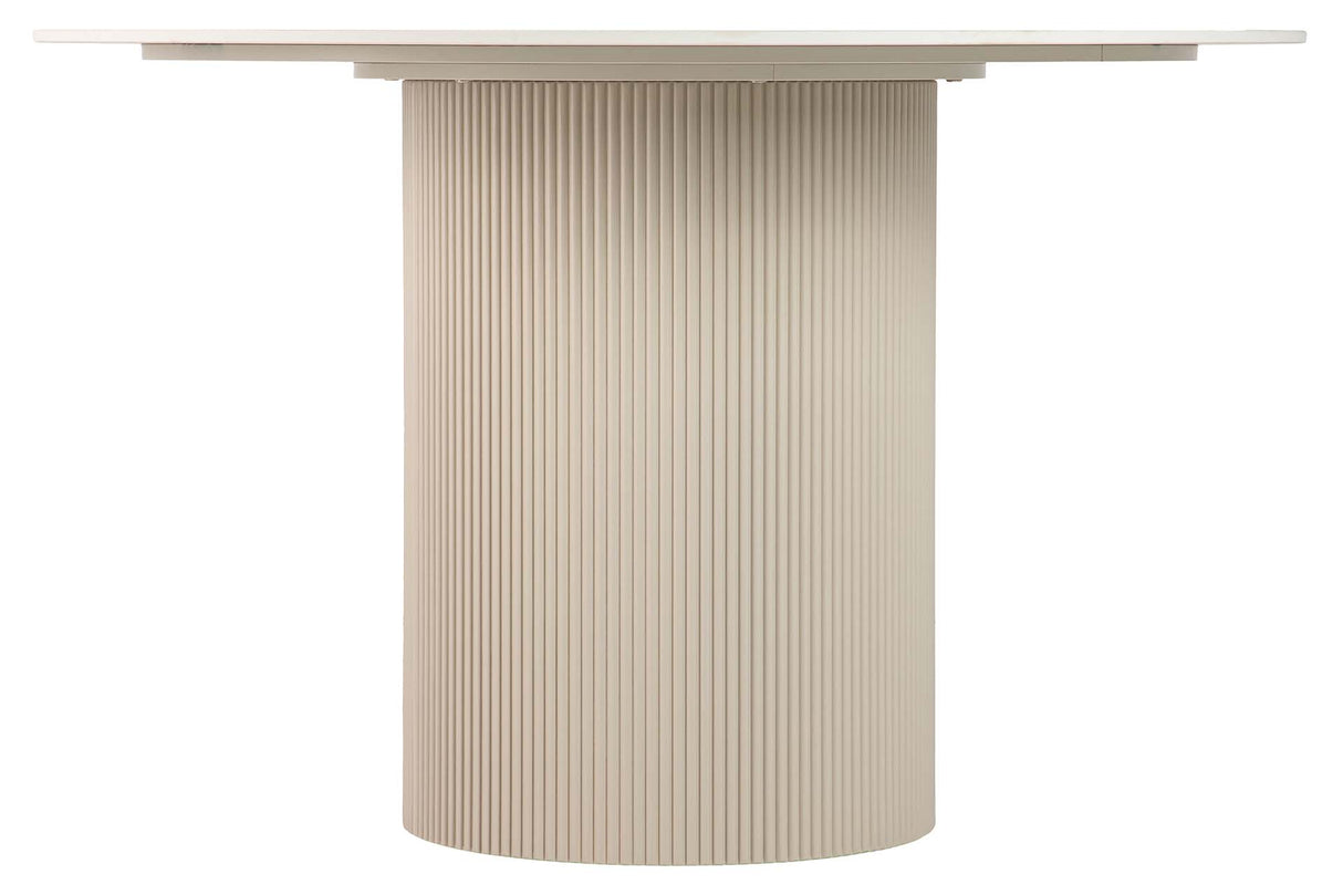 Table à manger en pierre blanche orizaba 120x120x77 cm