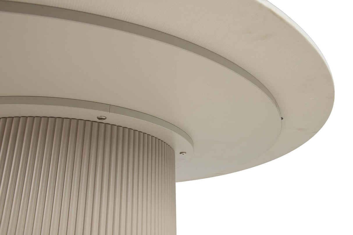 Table à manger en pierre blanche orizaba 120x120x77 cm