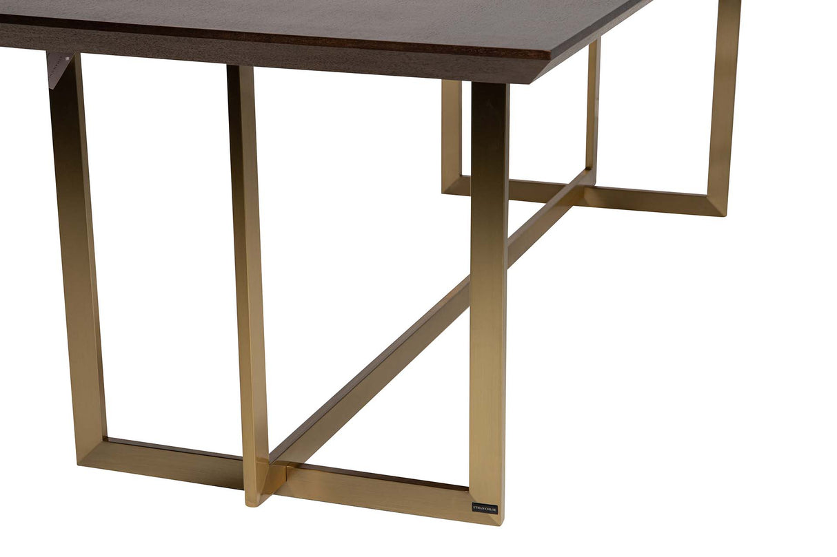 Table à manger Fresno en acier inoxydable Argos 240x100x77 cm