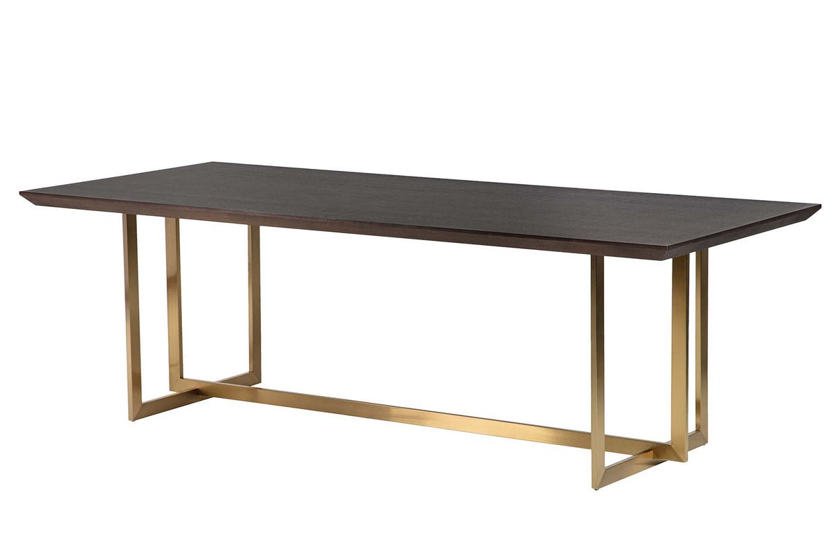 Table à manger Fresno en acier inoxydable Argos 240x100x77 cm