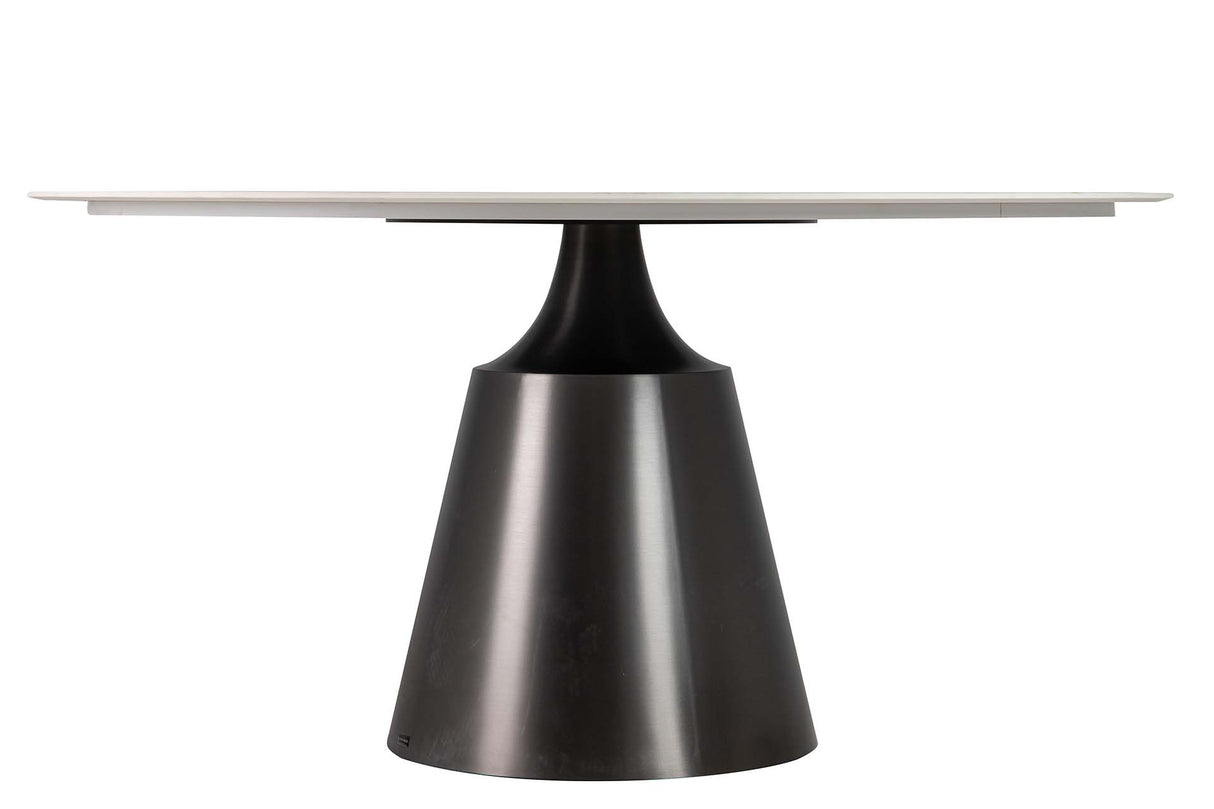 Céramica Table à manger inoxydable Corfu 150x150x76 cm