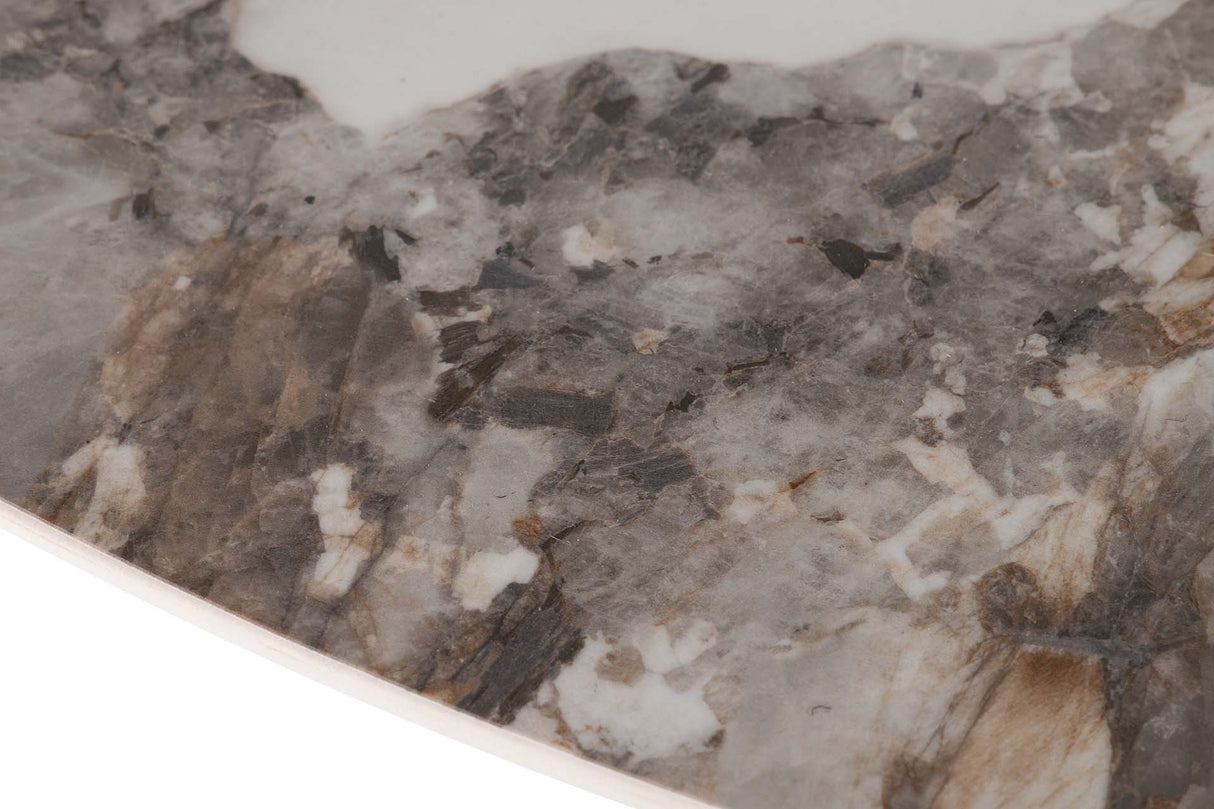 Céramica Table à manger inoxydable Corfu 150x150x76 cm