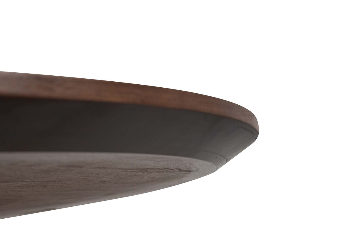 Table à manger en métal noir Surrey 150x150x75cm