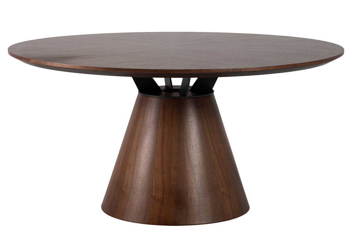 Table à manger en métal noir Surrey 150x150x75cm