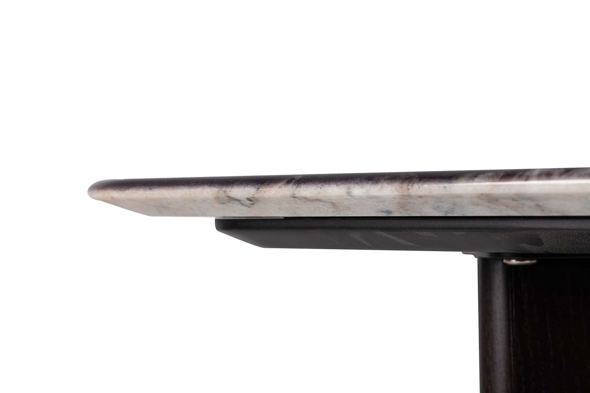 Tableau à manger en pierre de chêne en brûlure 180x90x76 cm