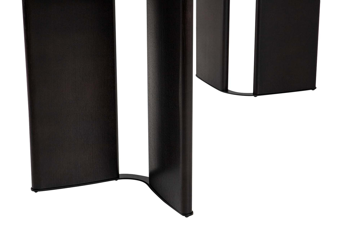 Tableau à manger en pierre de chêne en brûlure 180x90x76 cm