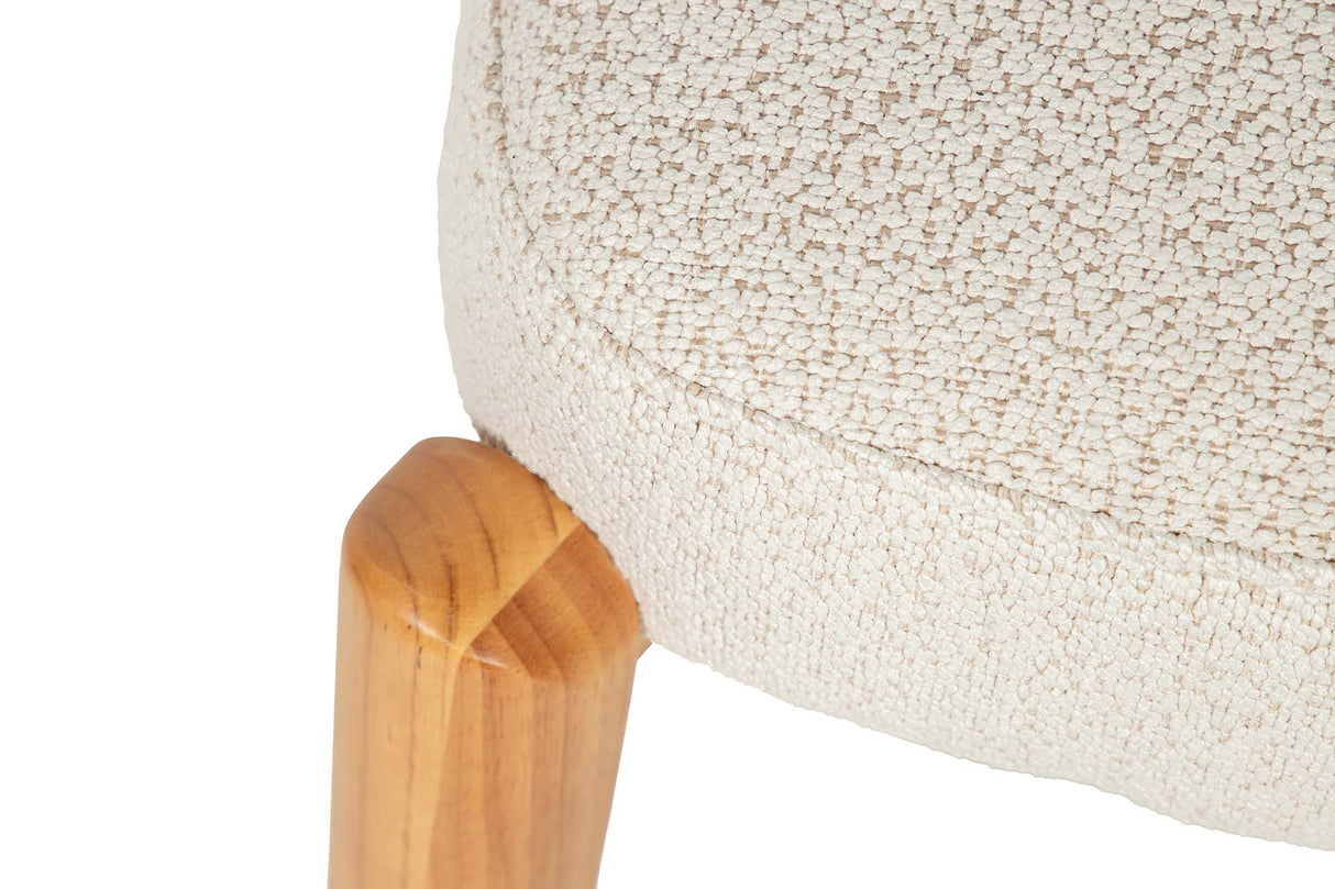 SILLA CHENILLA MADERA ROBLE CORINTO 53x61x84 CM