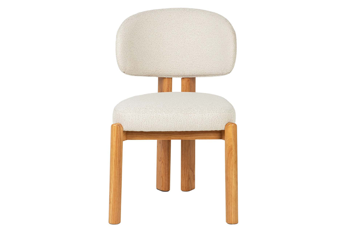 SILLA CHENILLA MADERA ROBLE CORINTO 53x61x84 CM