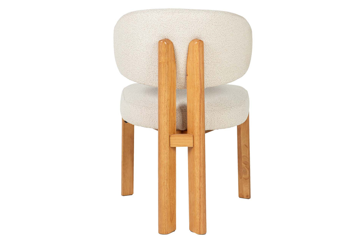 SILLA CHENILLA MADERA ROBLE CORINTO 53x61x84 CM