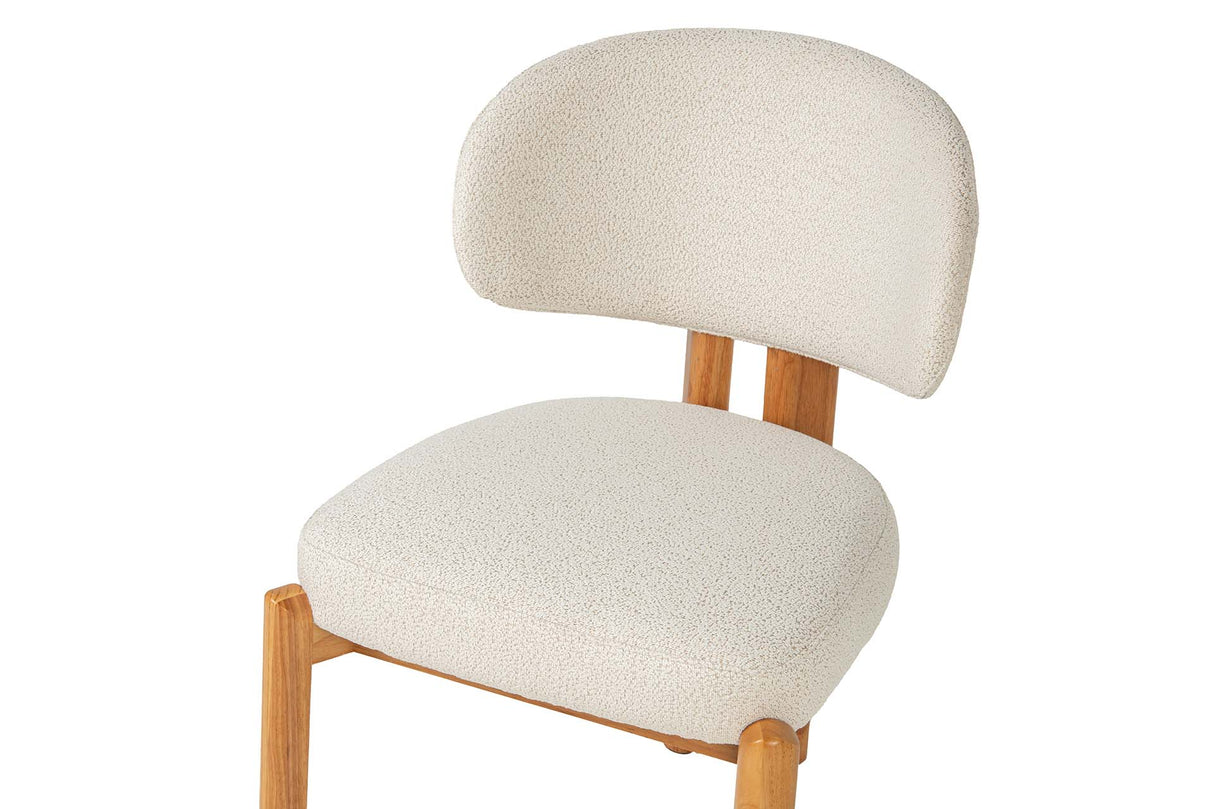 SILLA CHENILLA MADERA ROBLE CORINTO 53x61x84 CM