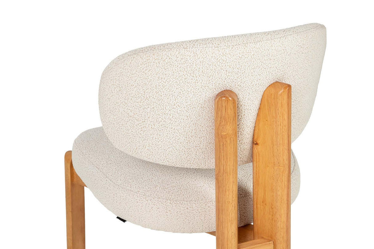 SILLA CHENILLA MADERA ROBLE CORINTO 53x61x84 CM