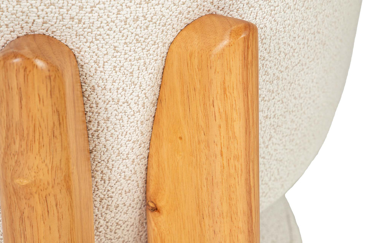 SILLA CHENILLA MADERA ROBLE CORINTO 53x61x84 CM