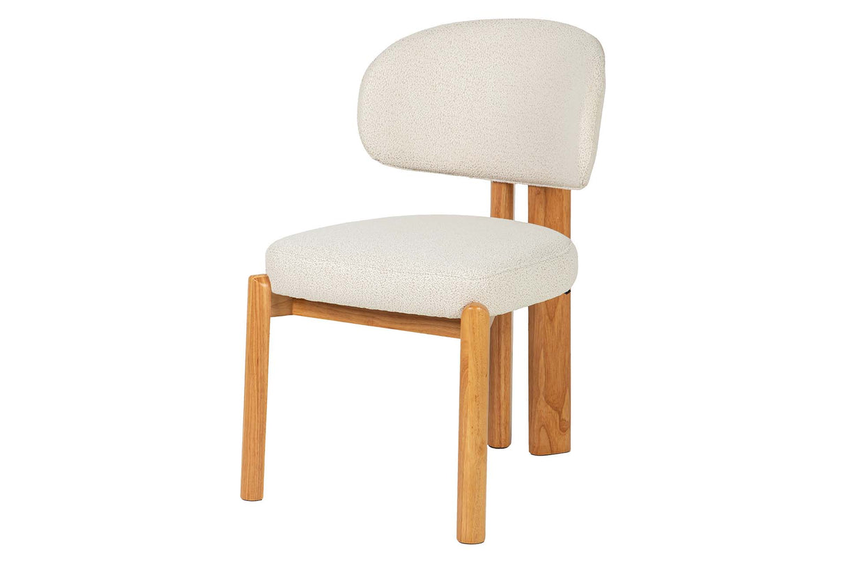 SILLA CHENILLA MADERA ROBLE CORINTO 53x61x84 CM