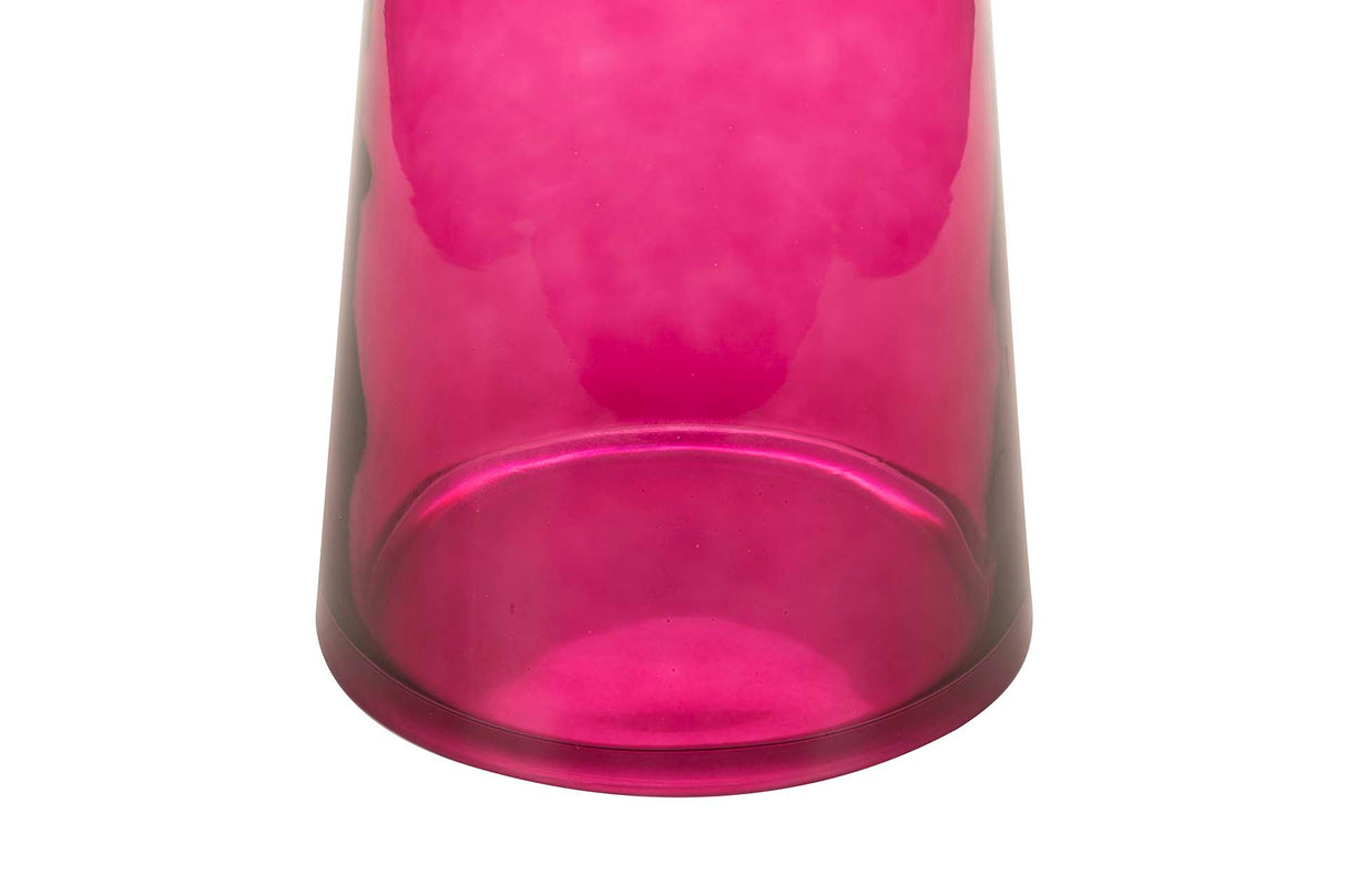 Table auxiliaire Verre rose en acier inoxydable 50x50x53 cm