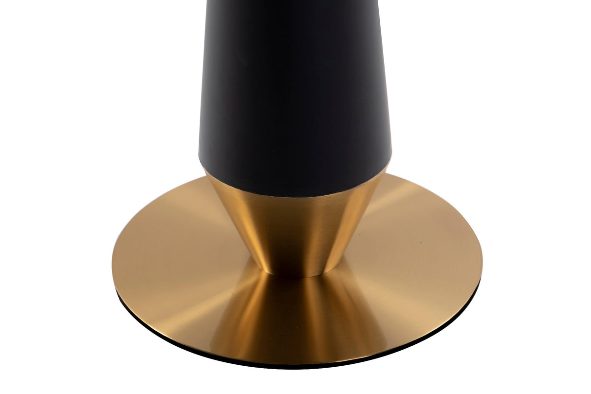 Mesa de jantar em aço inoxidável e mármore de Brampton 80x80x75 cm