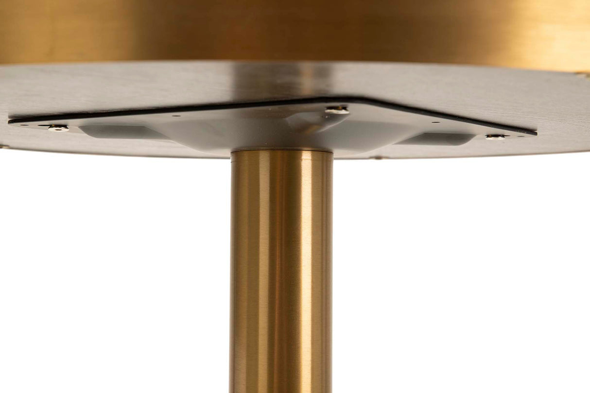 Table à en acier inoxydable Lodi 70x70x105 cm