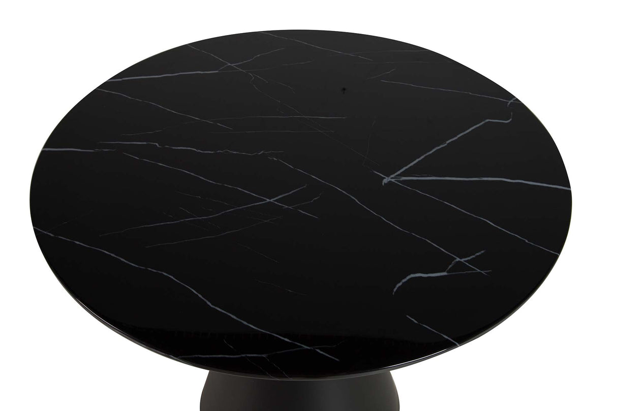 Table à manger en marbre synthétique ASUAN 80x80x75 cm