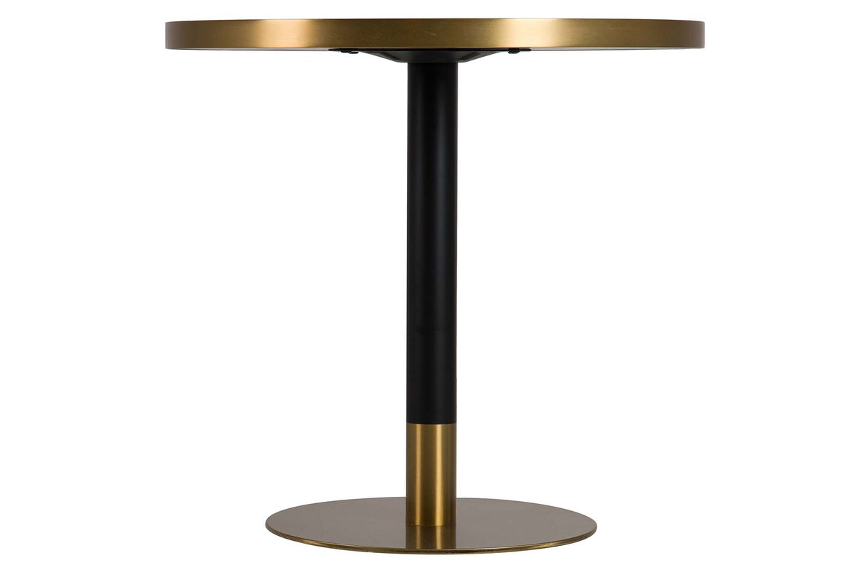 Table à manger en pierre en acier inoxydable Quena 80x80x75 cm