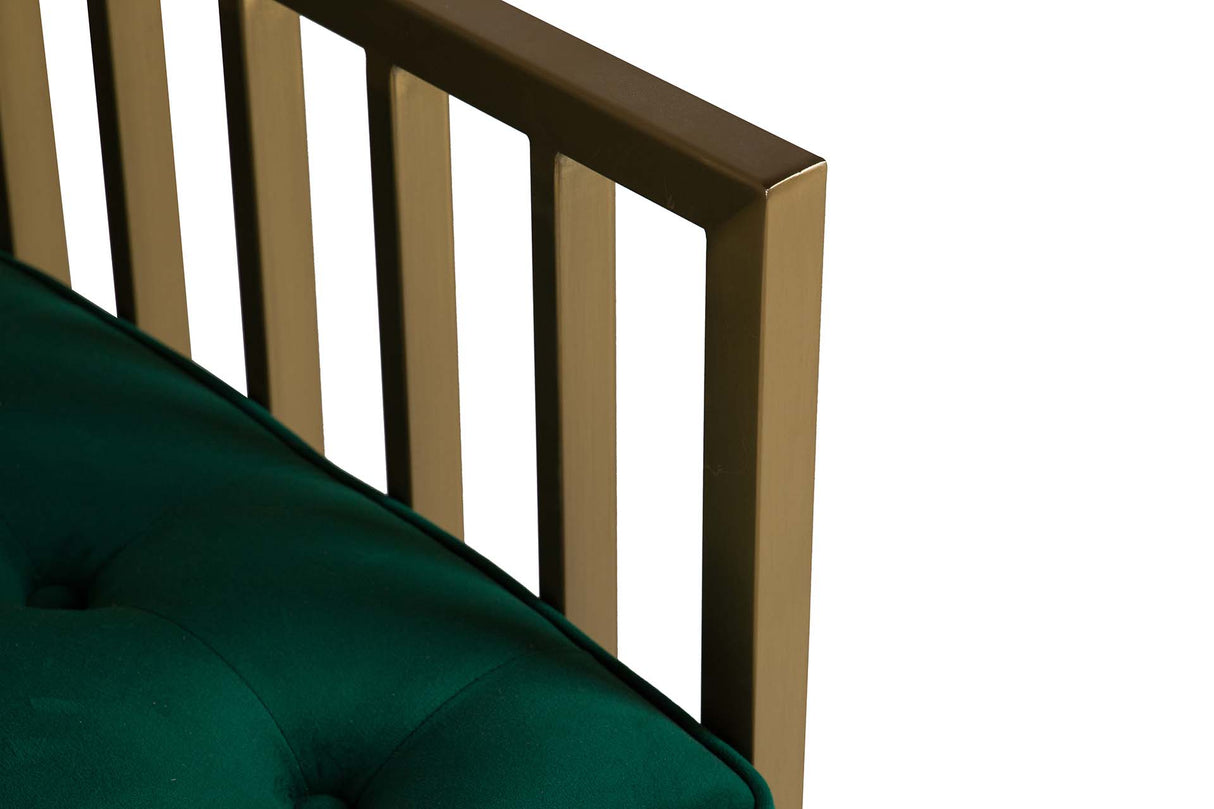 Samt Charleston Edelstahl Sessel 68x68x150 cm