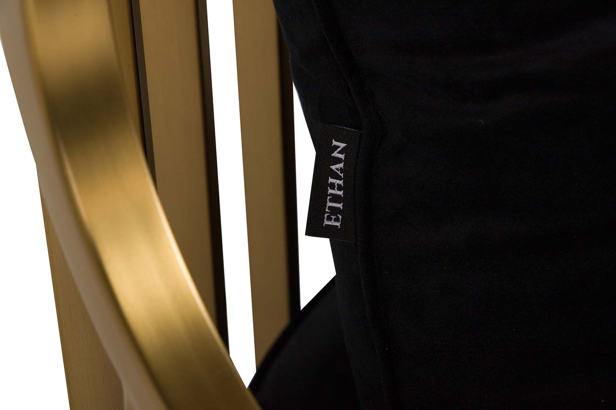 Velvet Charleston en acier inoxydable fauteuil 68x68x150 cm