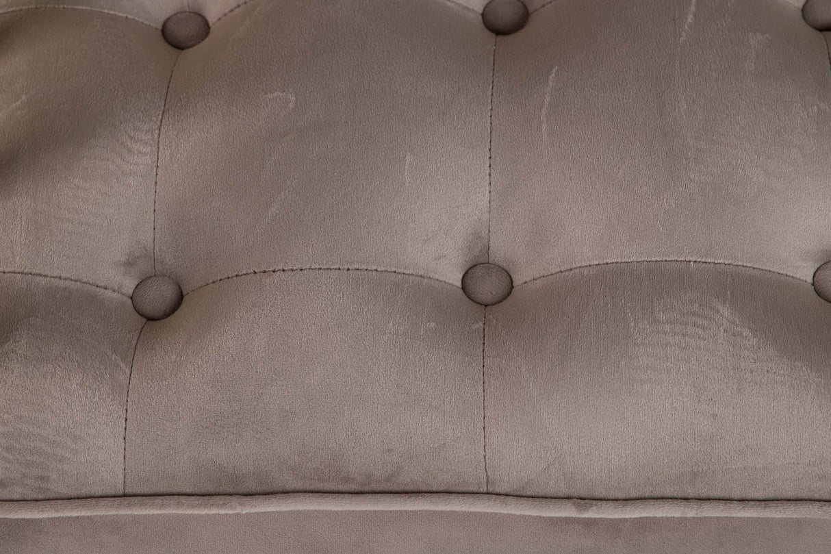 Samt Charleston Edelstahl Sessel 68x68x150 cm