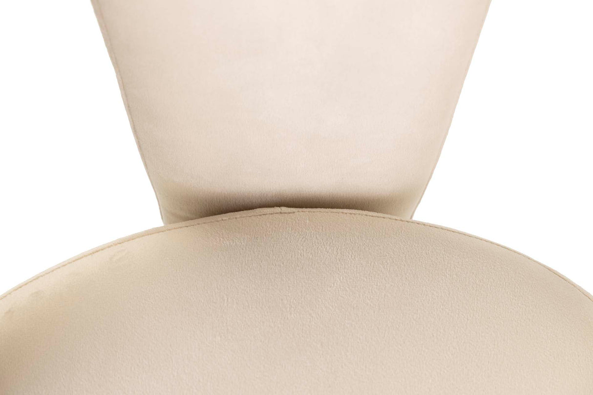 SILLA VELVET BLANCO STOWE 49x54x78 CM