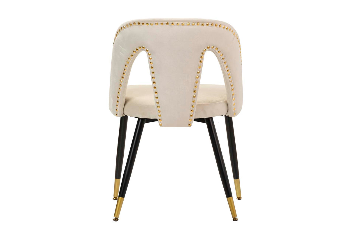 SILLA VELVET BLANCO STOWE 49x54x78 CM